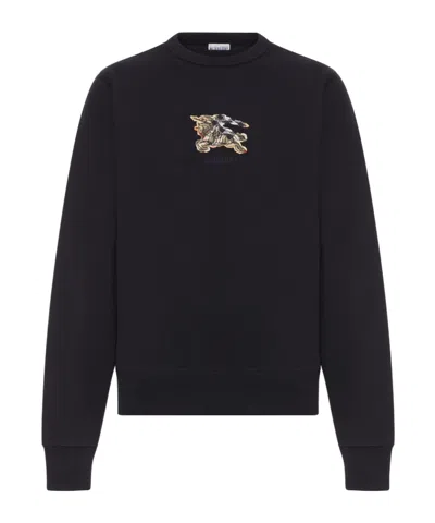 BURBERRY EQUESTRIAN-KNIGHT CHECK SWEATSHIRT