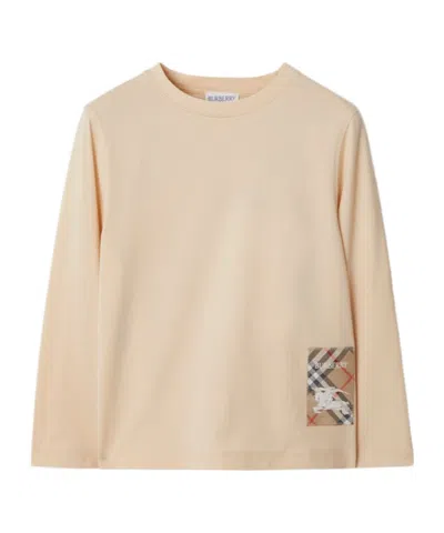 Burberry Long-sleeved T-shirt In Nude