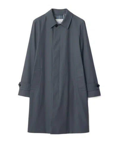 Burberry Long-sleeved Windbreaker In Black