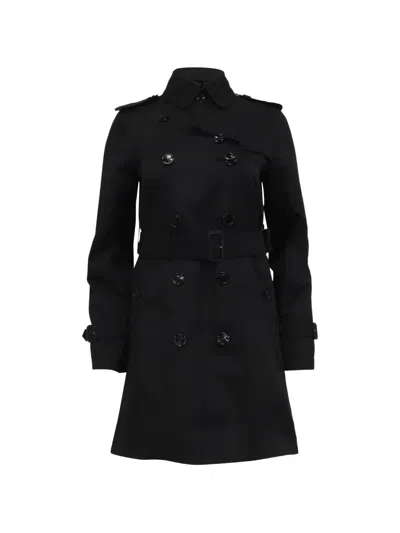 Pre-owned Burberry Long-sleeves Trench Coat In Black