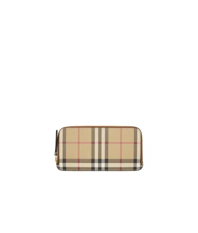 Burberry Long Somerset Wallet In Nude
