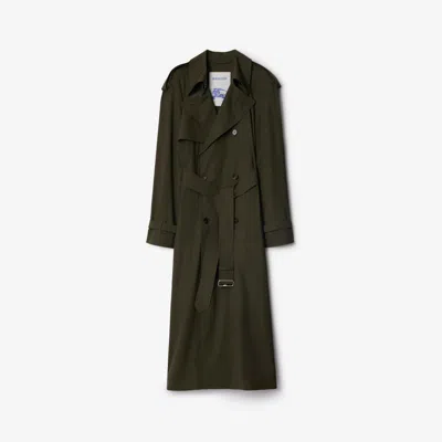 BURBERRY BURBERRY LONG STRETCH WOOL TRENCH COAT