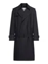 BURBERRY LONG TRENCH COAT IN SILK BLEND