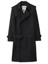 BURBERRY LONG TRENCH COAT IN SILK BLEND