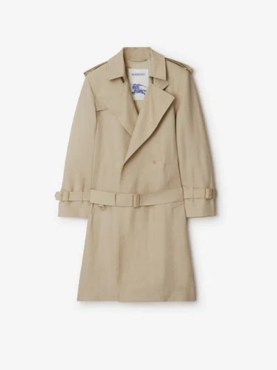 Burberry Belted-waist Trench Coat In Neutrals