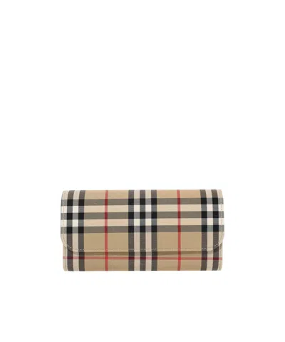 Burberry Long Wallet In Pattern