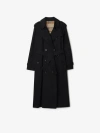 Burberry Long Waterloo Heritage Trench Coat In Black