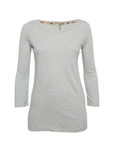 Pre-owned Burberry Long-sleeve T-shirt In Gray