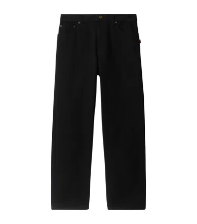 Burberry Loose Jeans In Black