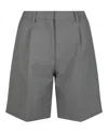 Burberry Lorie Trouser Shorts In Gray
