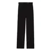 Burberry Lottie High-waisted Wool Pants In Black