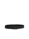 Burberry Louis 35 Black Polyurethane Blend Belt In Black