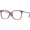 Burberry Louise Demo Square Ladies Eyeglasses Be2367f 4018 54