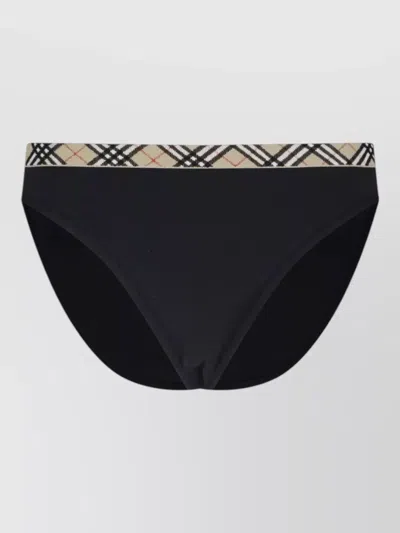Burberry Lounge Shorts Elastic Waistband Comfort Fit In Black