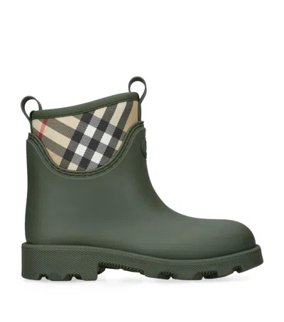 Burberry Low Marsh Boots In Green
