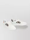 Burberry White Leather Sneaker Terrace And Check