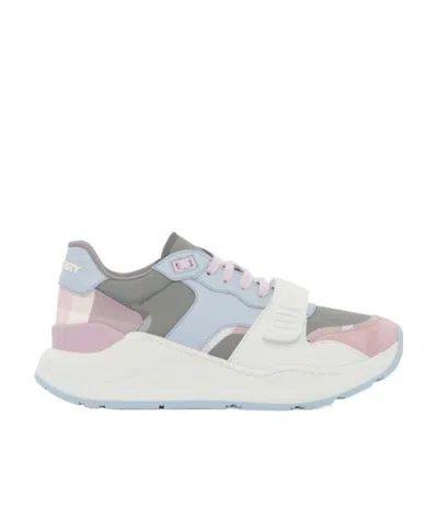 Burberry Low-top Panelled Sneakers In Multi