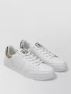 Burberry Low Top Sneakers Contrast Heel Detail Rubber Sole In Multi