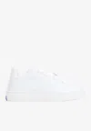Burberry Low-top Sneakers In Box Leather In White