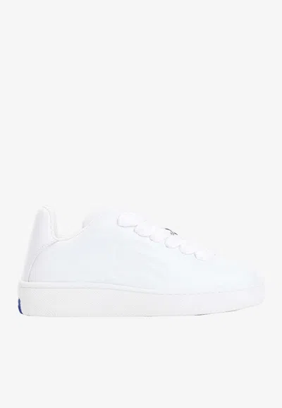 ■Burberry■ Leather Box Sneakers White 8083385 8083385SS24 MUSINSA | BURBERRY Leather Box Sneakers - White / 8083385