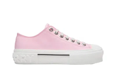 Pre-owned Burberry Low Top (women's) Sneakers In Pink