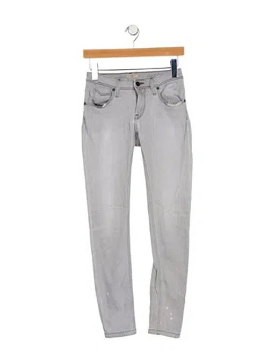 Pre-owned Burberry Low-rise Skinny Leg Jeans In Blue
