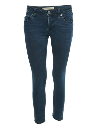 Pre-owned Burberry Low-rise Skinny-cut Jeans In Blue