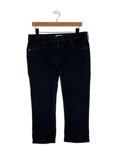 Pre-owned Burberry Low-rise Straight Leg Jeans In Blue