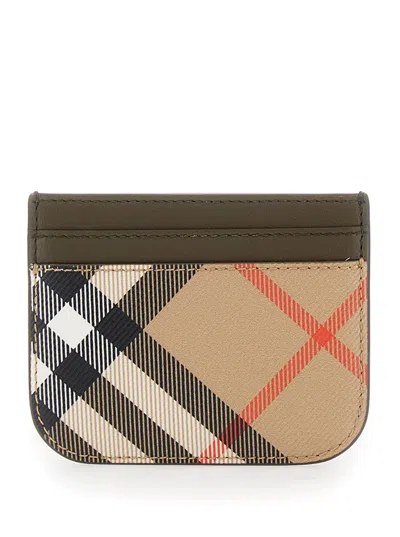 Burberry Women's Sandon Bin Card Holder In Beige