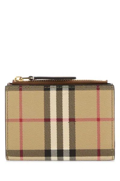 Burberry Ls Wallet In Beige