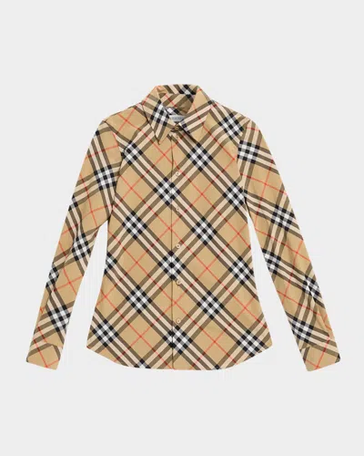 Burberry Luka Check Button-down Shirt