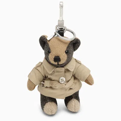 Burberry Luxurious 100% Cashmere Keychain For Fashionable Women In Neutral