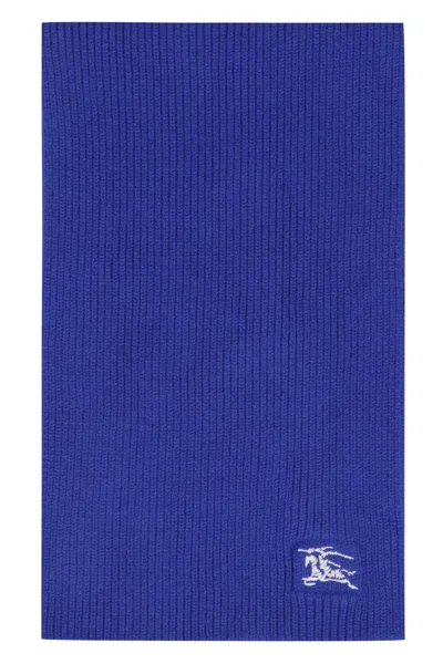 Burberry Luxurious Blue Cashmere Scarf For Men