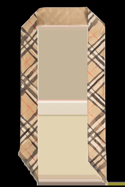 Burberry Luxurious Mulberry Scarf In Sand