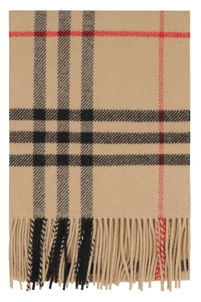 Burberry Luxurious Wool-cashmere Scarf In Beige For Men In Brown