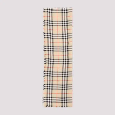 Burberry Luxury Cashmere Blend Scarf 200cm X 100cm In Brown