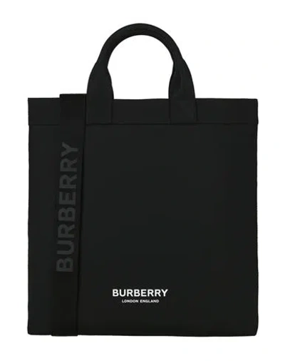 Burberry M Nylon Tote Man Handbag Black Size - Polyamide