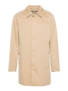 Burberry Camden Heritage Single-breasted Car Coat In Beige