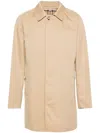 Burberry Cotton Gabardine Car Coat In Beige