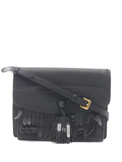 Pre-owned Burberry Macken Shoulder Bag In Black