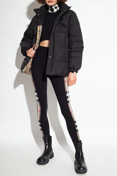 BURBERRY BURBERRY ‘MADDEN’ CHECKED LEGGINGS