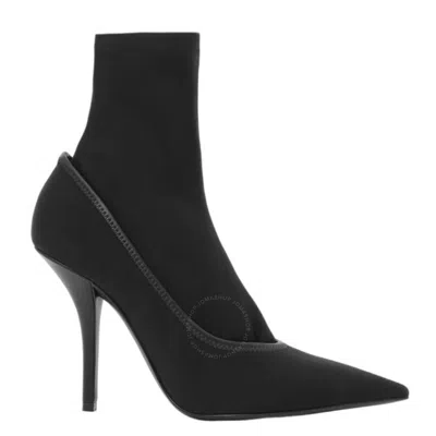 Burberry Maddy 100 Cotton Sock Detail Pumps In Black