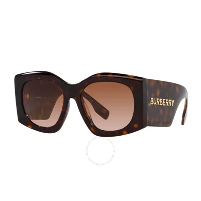 Burberry Madeline Brown Gradient Irregular Ladies Sunglasses Be4388u 300213 55