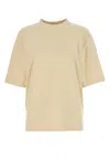 Burberry Cream Terry Fabric Oversize T-shirt