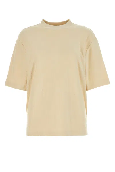 BURBERRY BURBERRY CREAM TERRY FABRIC OVERSIZE T-SHIRT
