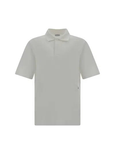 Burberry Maglia Polo In Gray