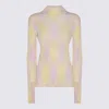 BURBERRY BURBERRY WHITE AND CREAM COTTON KNITWEAR