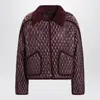 Burberry Mahogany Floriston Cropped Quilted Nylon Jacket Women In Brown