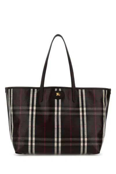 BURBERRY MAHOGANY RED HIGHLANDS MEDIUM TOTE