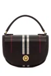 Burberry Mini Handbag With Check Pattern And Top Handle In Red